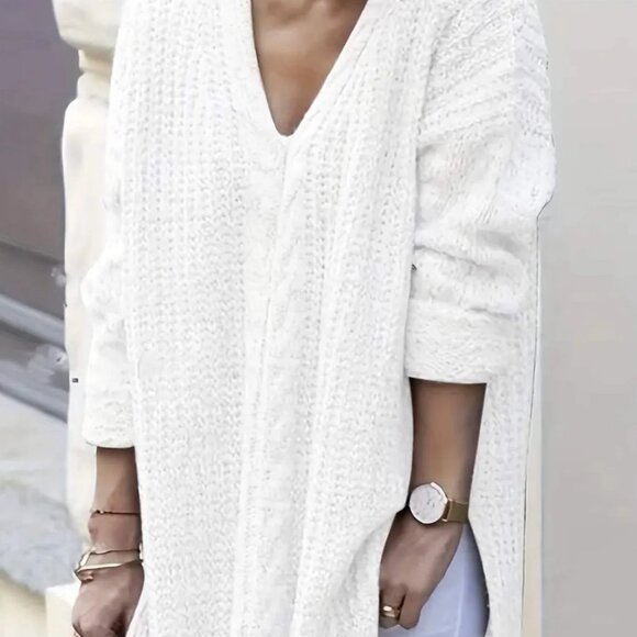 Oversized V neck Sweater - Picture 1 of 3
